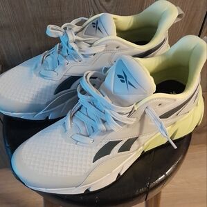 Reebok White and Gray Sneakers